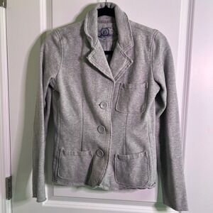 GAP Kids Girls Grey Casual Blazer Jacket Button‎ Front Pockets Size M